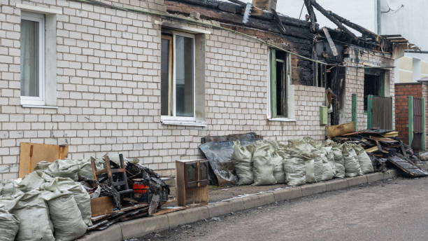 Professional Emergency Fire Cleanup technician working in Grantsburg, WI
